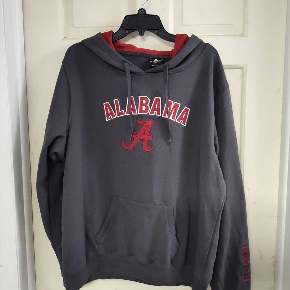 Colosseum Alabama Charcoal and Crimson Hoodie